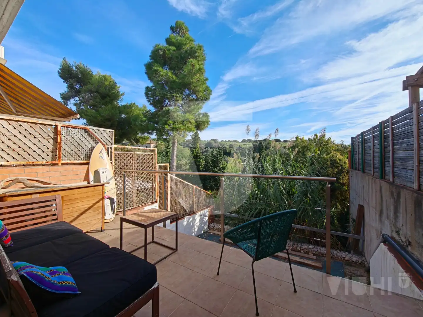 Terraza de Casa adosada en venta en Tiana con Aire acondicionado, Jardín privado y Parquet