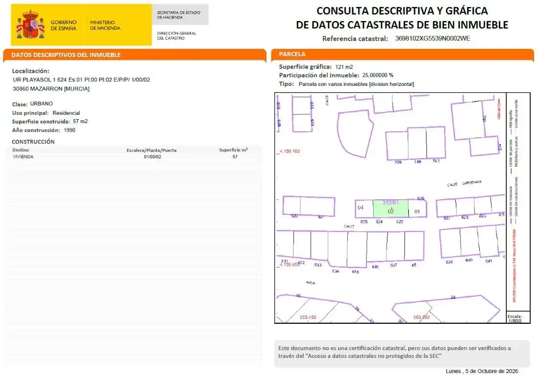 Vista exterior de Piso en venta en Puerto de Mazarrón