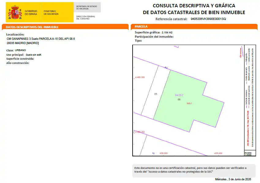 Residencial en venta en Madrid