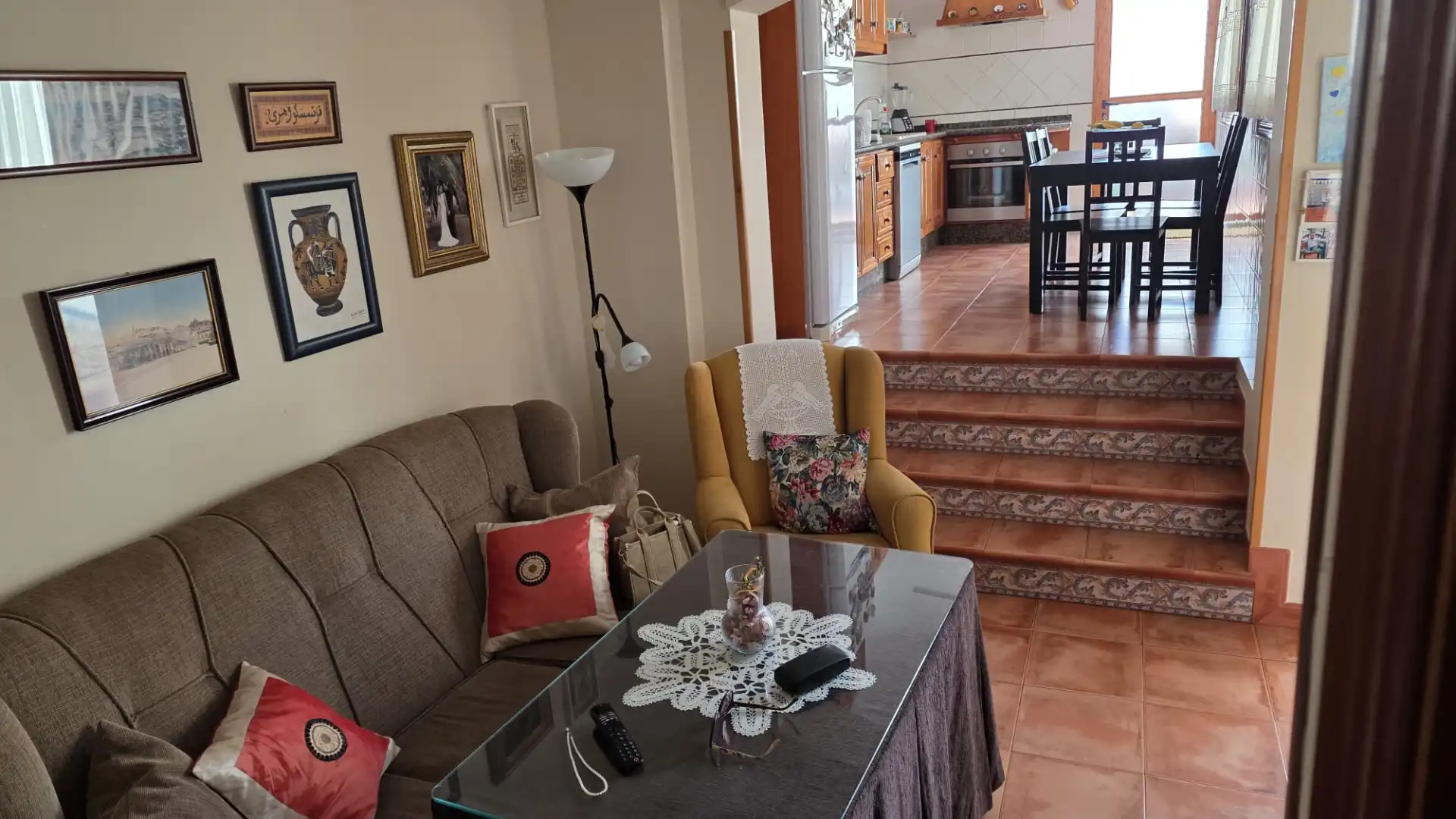Sala d'estar de Casa o xalet en venda en Vélez-Málaga amb Aire condicionat, Terrassa i Moblat