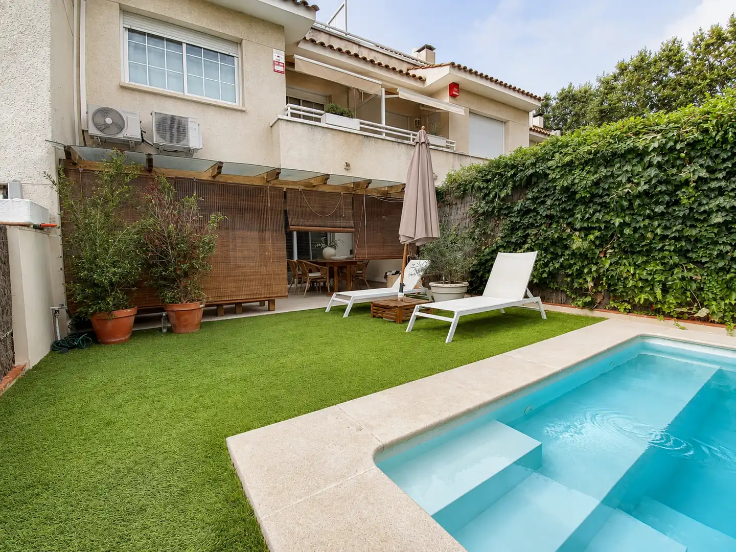 Terraza de Casa o chalet en venta en Sant Andreu de Llavaneres con Aire acondicionado, Calefacción y Jardín privado