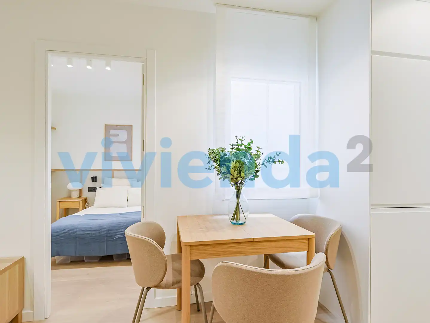 Esszimmer von Wohnung zur Miete in Madrid mit Klimaanlage und Balkon