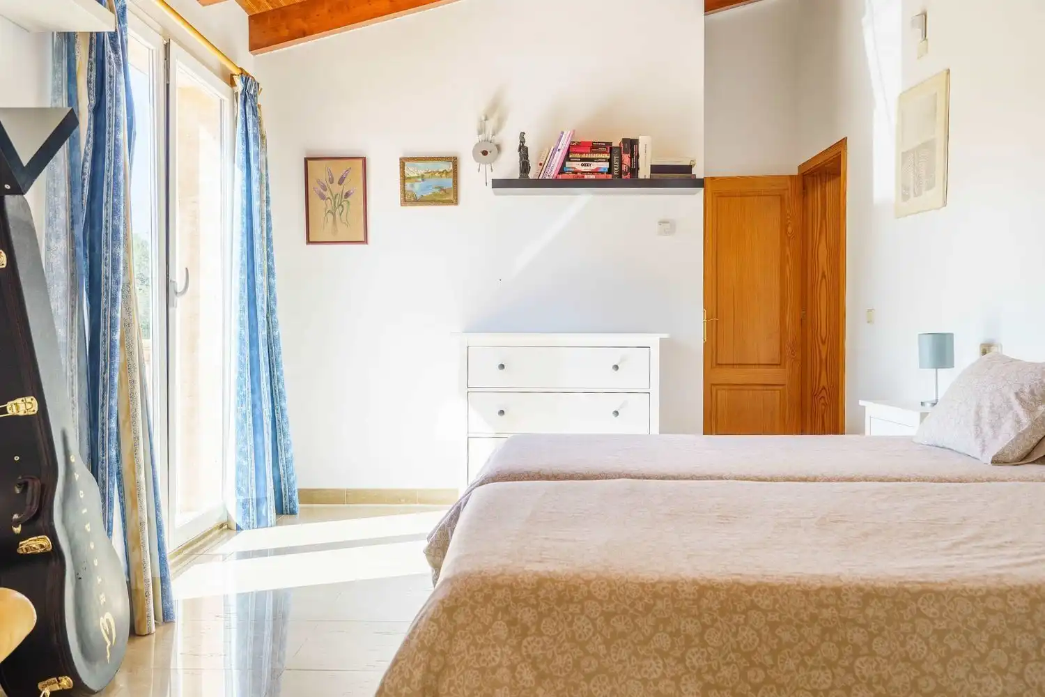 Schlafzimmer von Haus oder Chalet zum Verkauf in Llucmajor mit Klimaanlage, Privatgarten und Terrasse