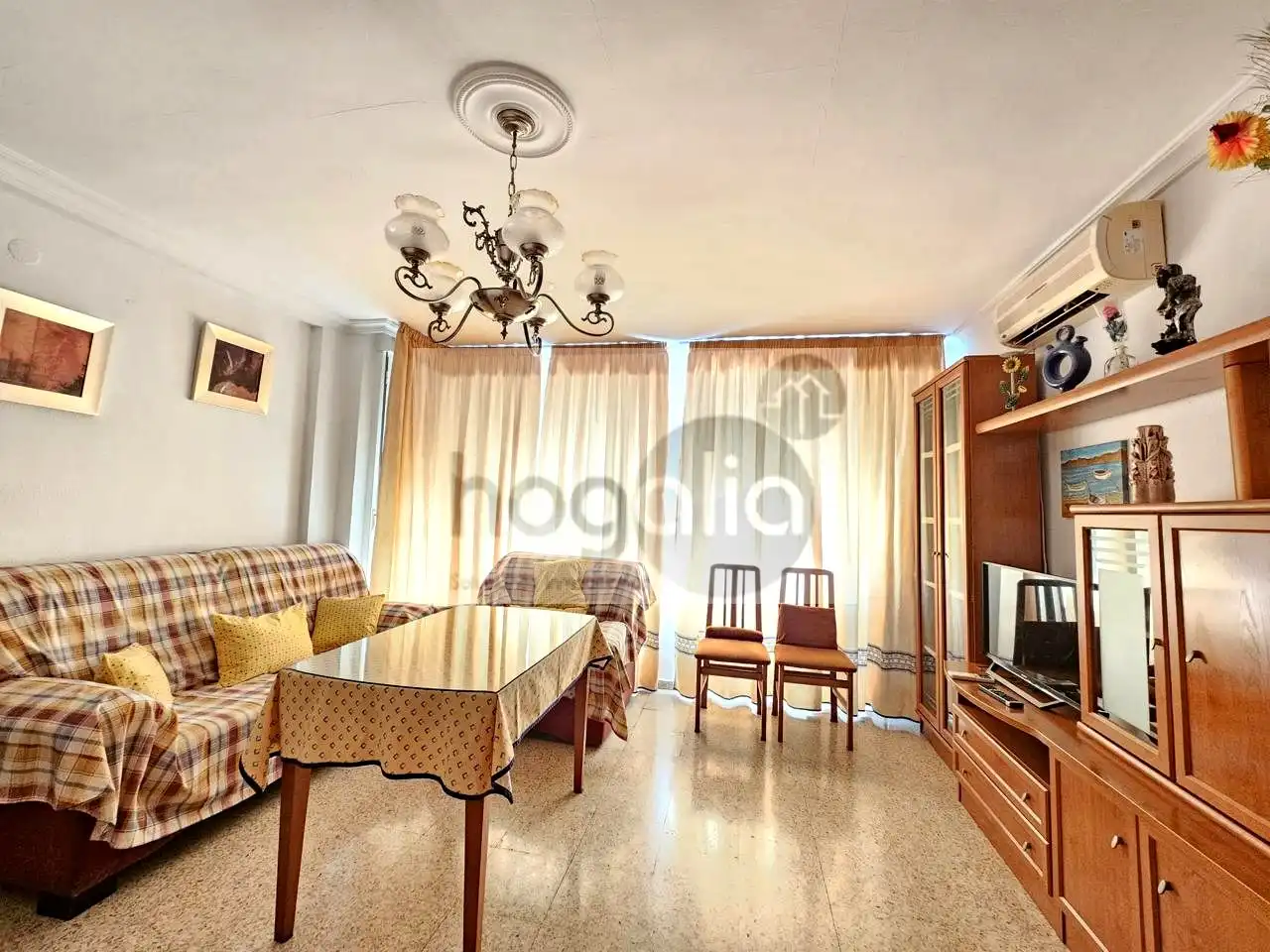 Sala de estar de Piso de alquiler en Sevilla con Aire acondicionado y Amueblado