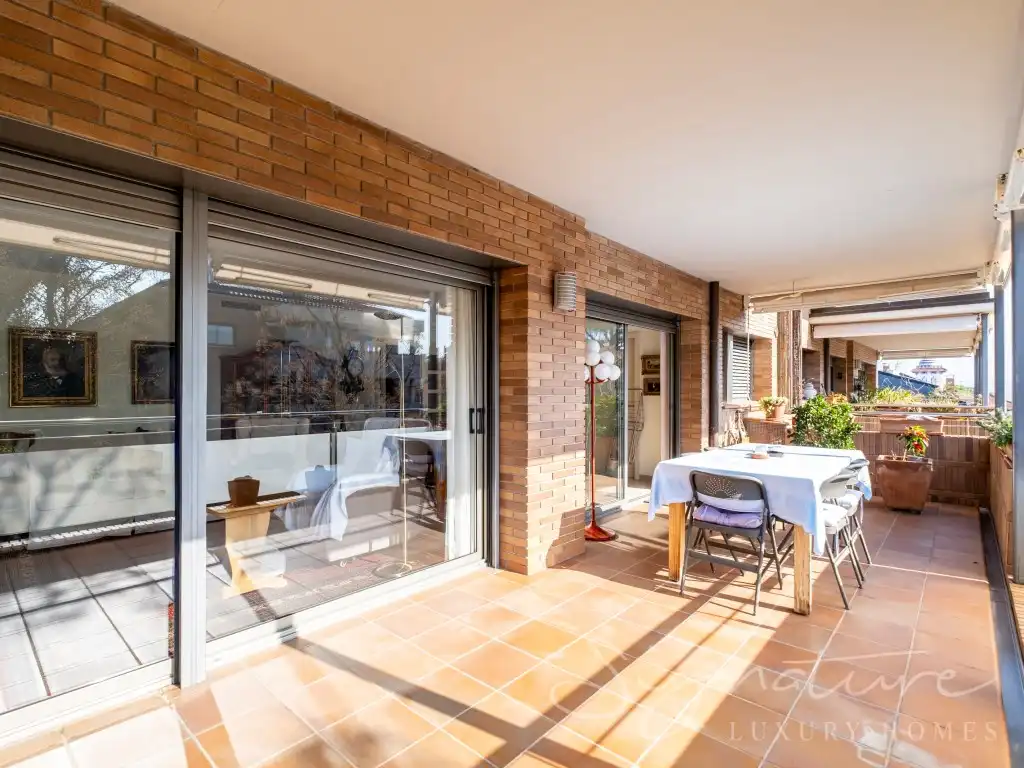 Terrace of Attic for sale in Sant Cugat del Vallès  with Air Conditioner, Terrace and Swimming Pool