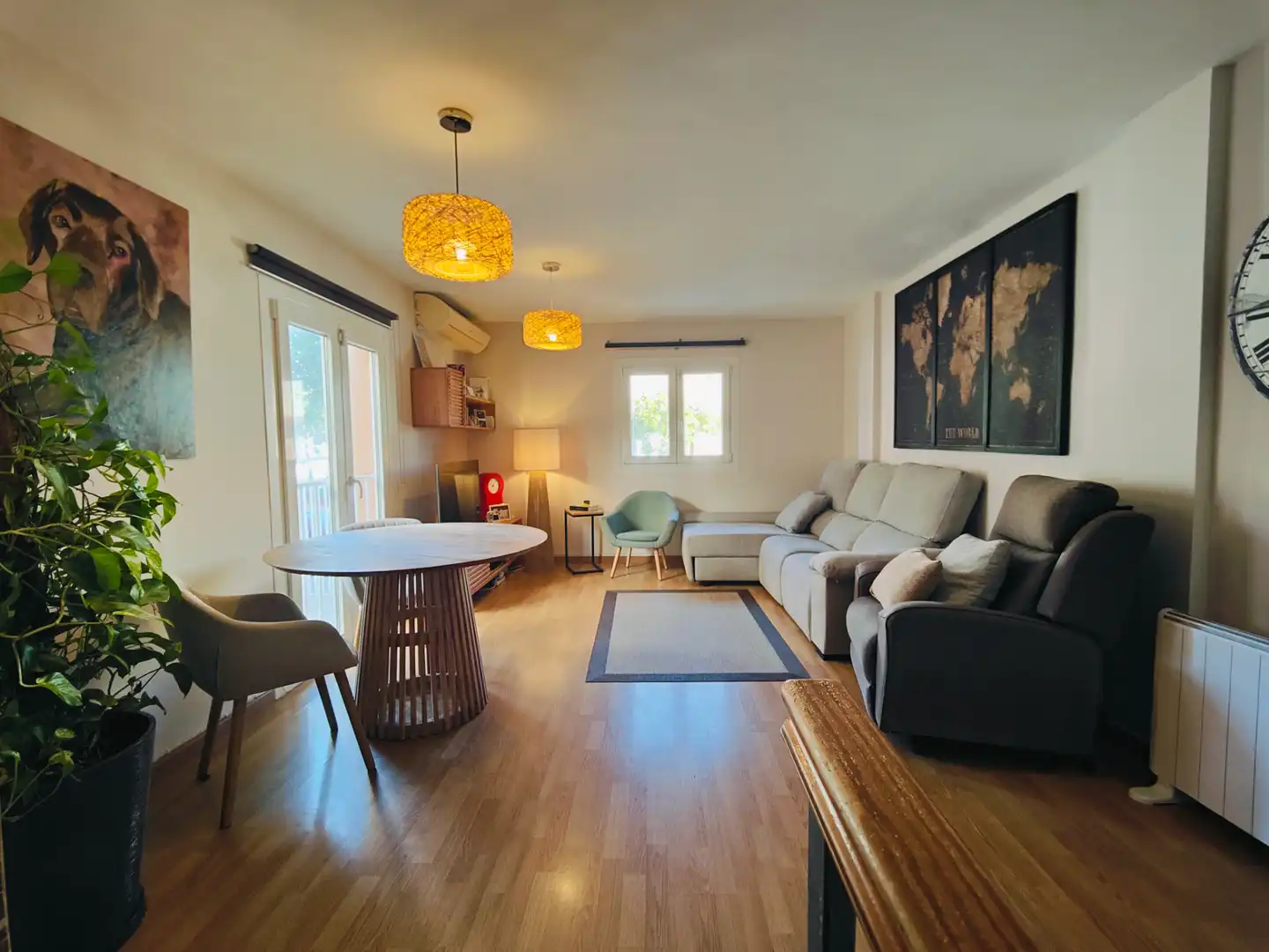 Sala de estar de Casa adosada en venta en  Palma de Mallorca con Aire acondicionado, Calefacción y Terraza