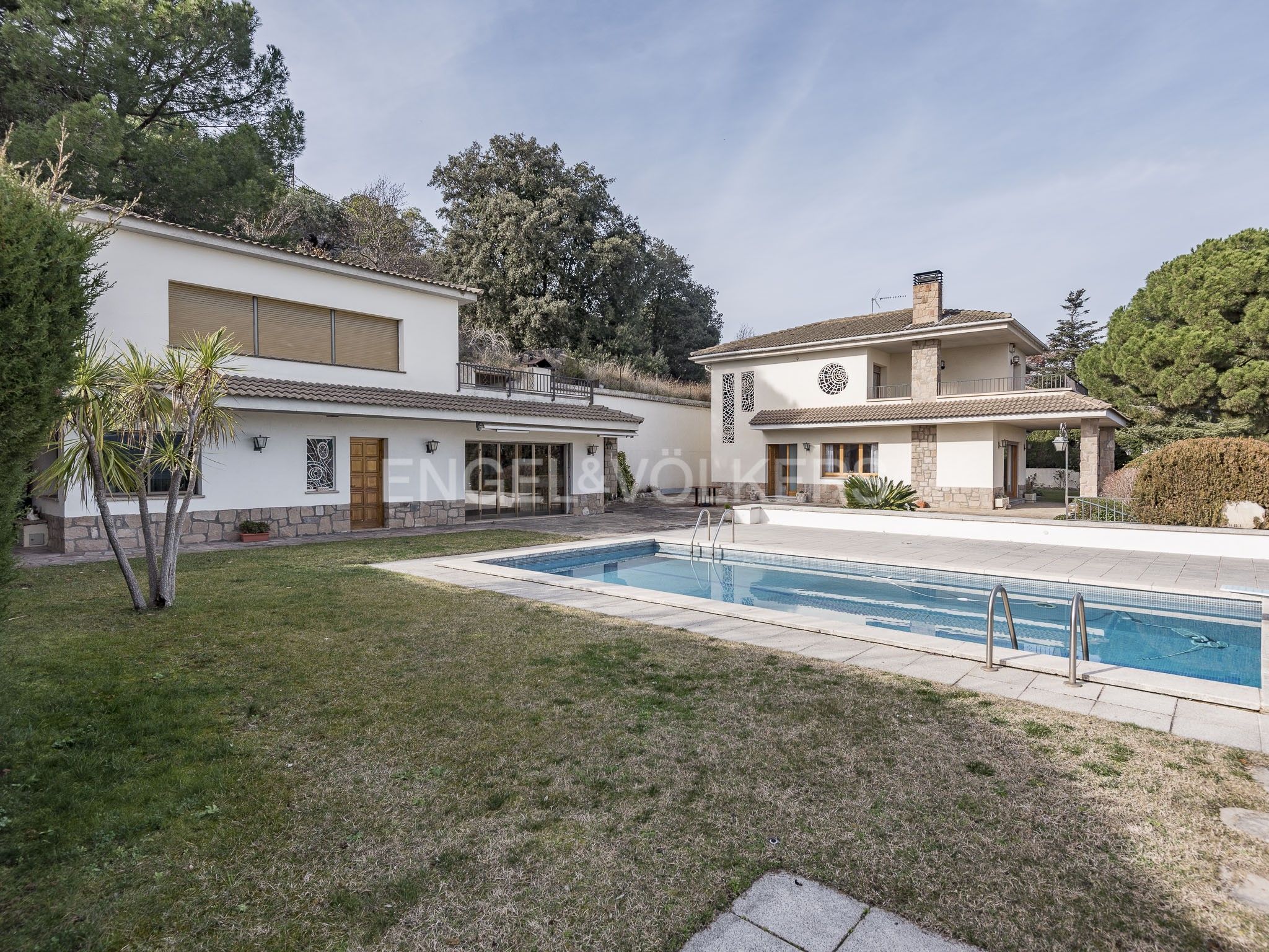 Vista exterior de Casa o xalet en venda en Bigues i Riells del Fai amb Calefacció, Jardí privat i Terrassa