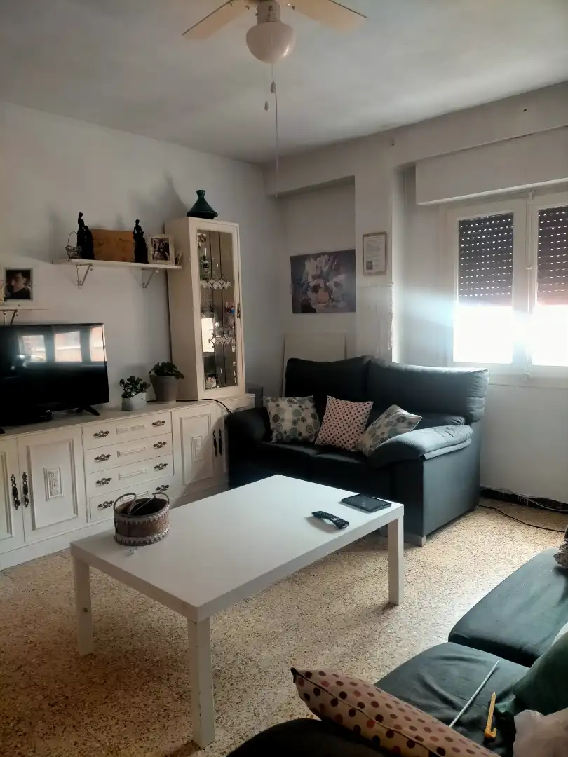 Sala de estar de Piso en venta en Ejea de los Caballeros con Amueblado y Balcón