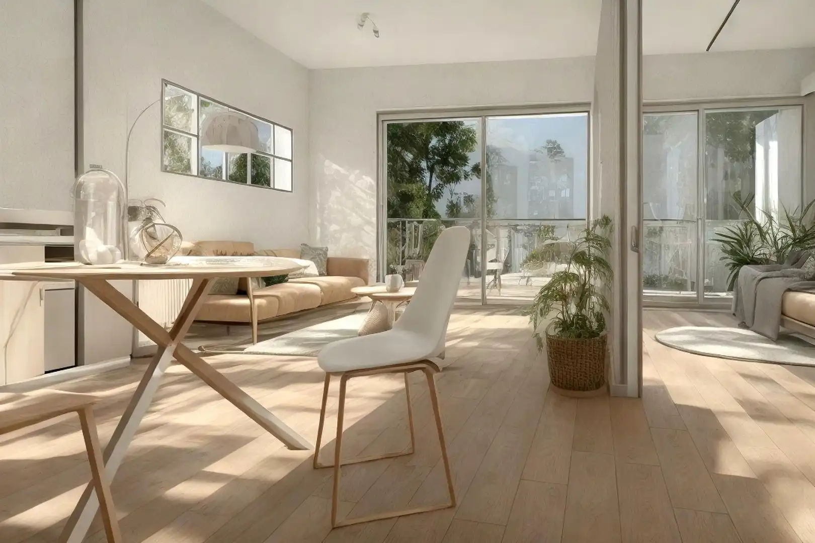 Sala de estar de Piso en venta en Barcelona con Aire acondicionado, Calefacción y Jardín privado