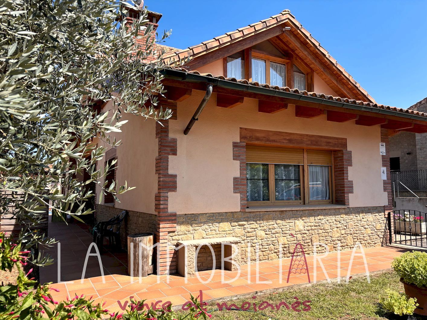 Exterior view of House or chalet for sale in Castellterçol  with Heating, Private garden and Swimming Pool