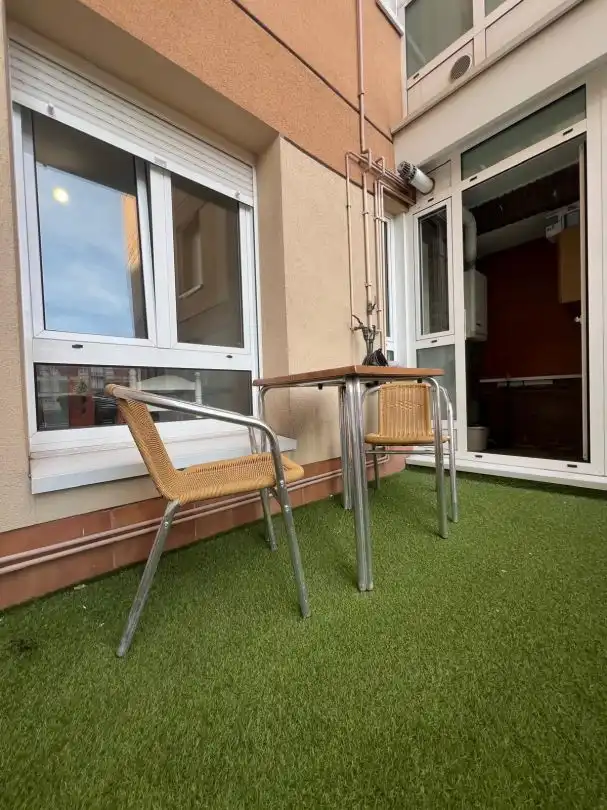 Balcony of Flat for rent in Gijón   with Heating and Terrace