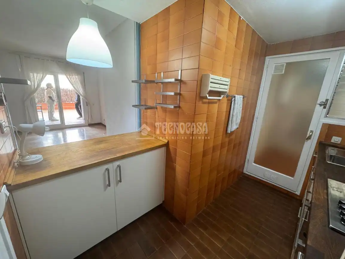 Cocina de Piso en venta en Vilassar de Mar con Terraza y Piscina comunitaria