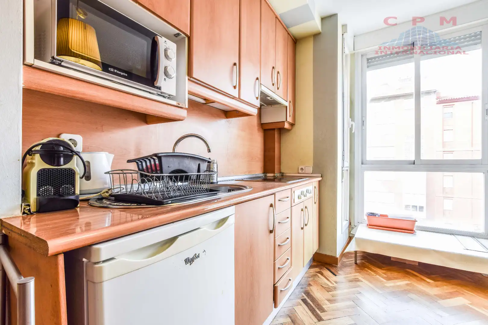 Cuina de Estudi de lloguer en Madrid amb Aire condicionat, Calefacció i Parquet
