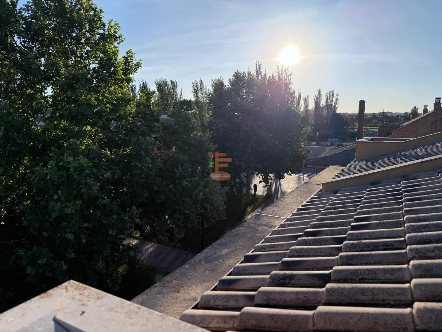 Balcony of Houses for sale in Zaragoza  with Air Conditioner, Heating and Private garden