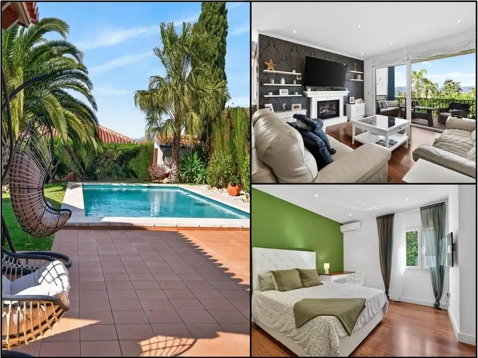 Vista exterior de Casa o chalet en venta en Alhaurín de la Torre con Aire acondicionado, Jardín privado y Terraza