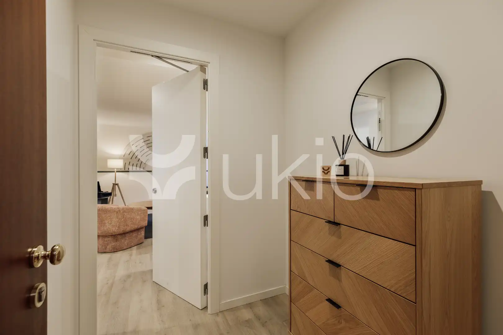 Schlafzimmer von Wohnungen zur Miete in Barcelona mit Klimaanlage, Heizung und Möbliert