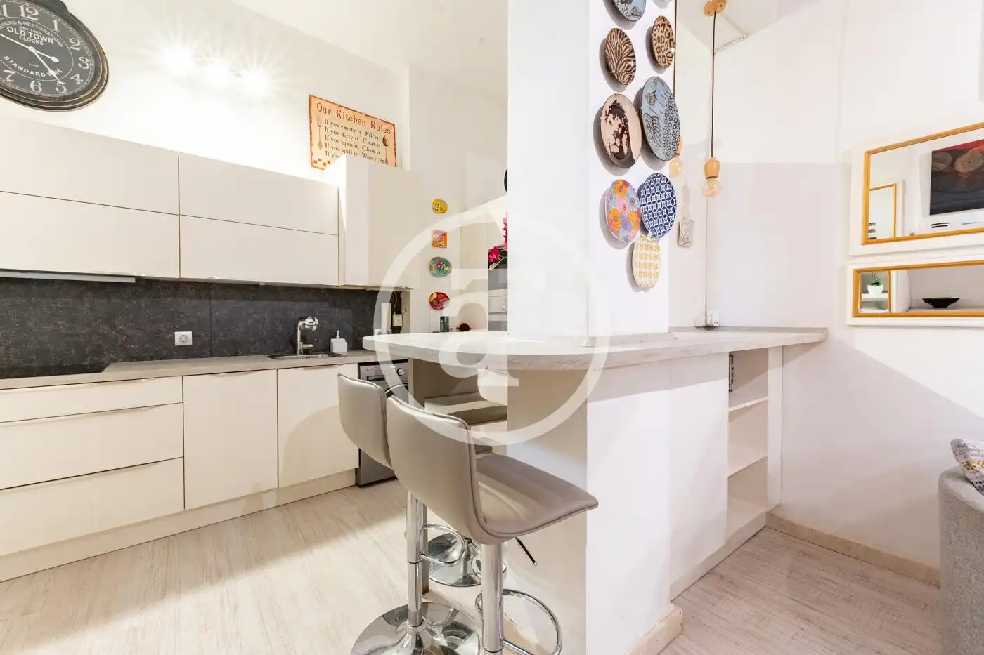 Kitchen of Study for rent in Madrid  with Air Conditioner, Heating and Furnished