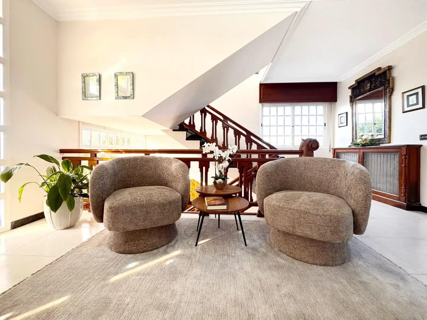Sala de estar de Casa o chalet en venta en Barro con Calefacción, Jardín privado y Terraza