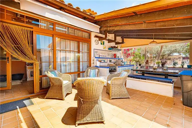 Terrace of Country homes for sale in  Palma de Mallorca  with Air Conditioner, Heating and Private garden