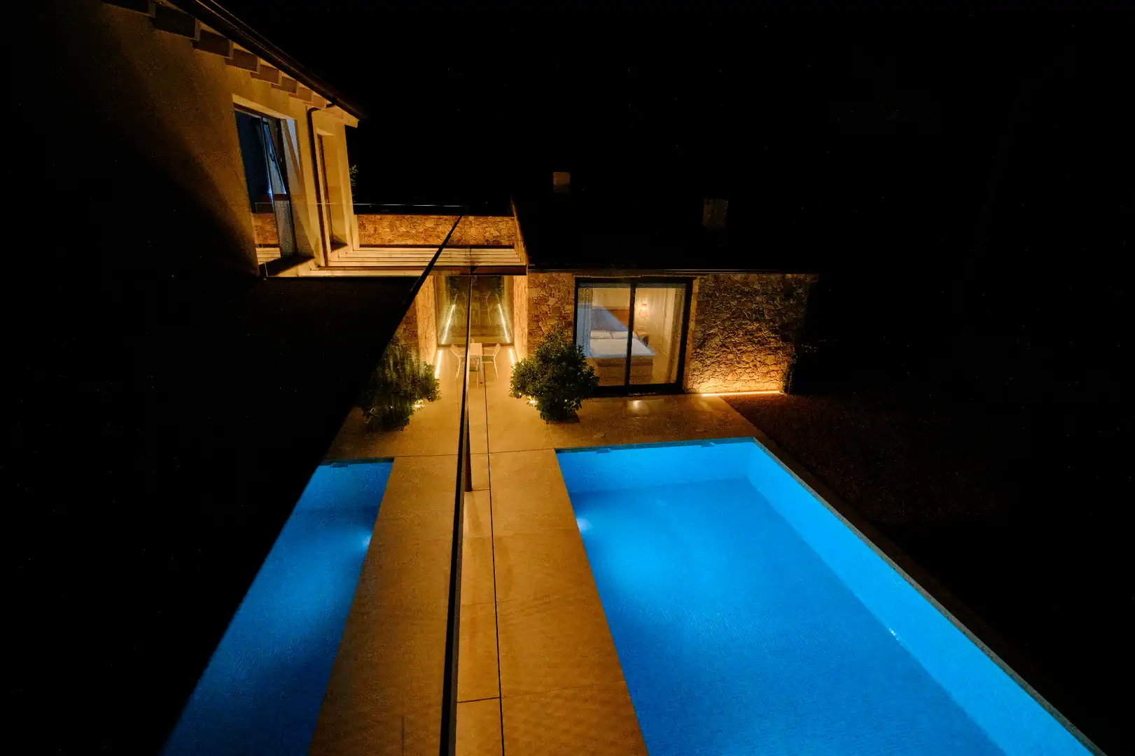Swimming pool of Houses for rent in Mont-ras  with Air Conditioner, Heating and Private garden