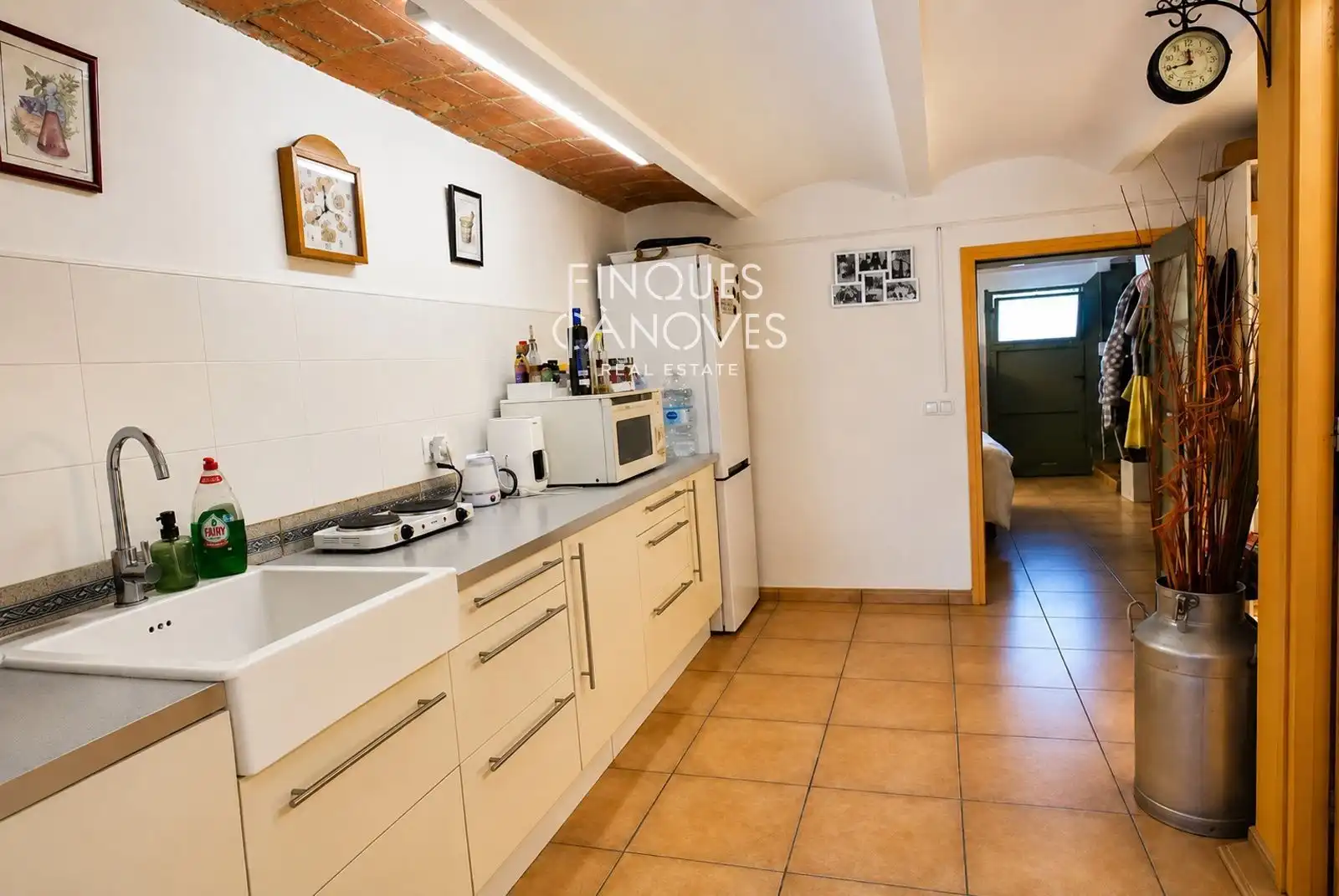Cuina de Casa o xalet en venda en Caldes de Malavella amb Calefacció, Terrassa i Traster