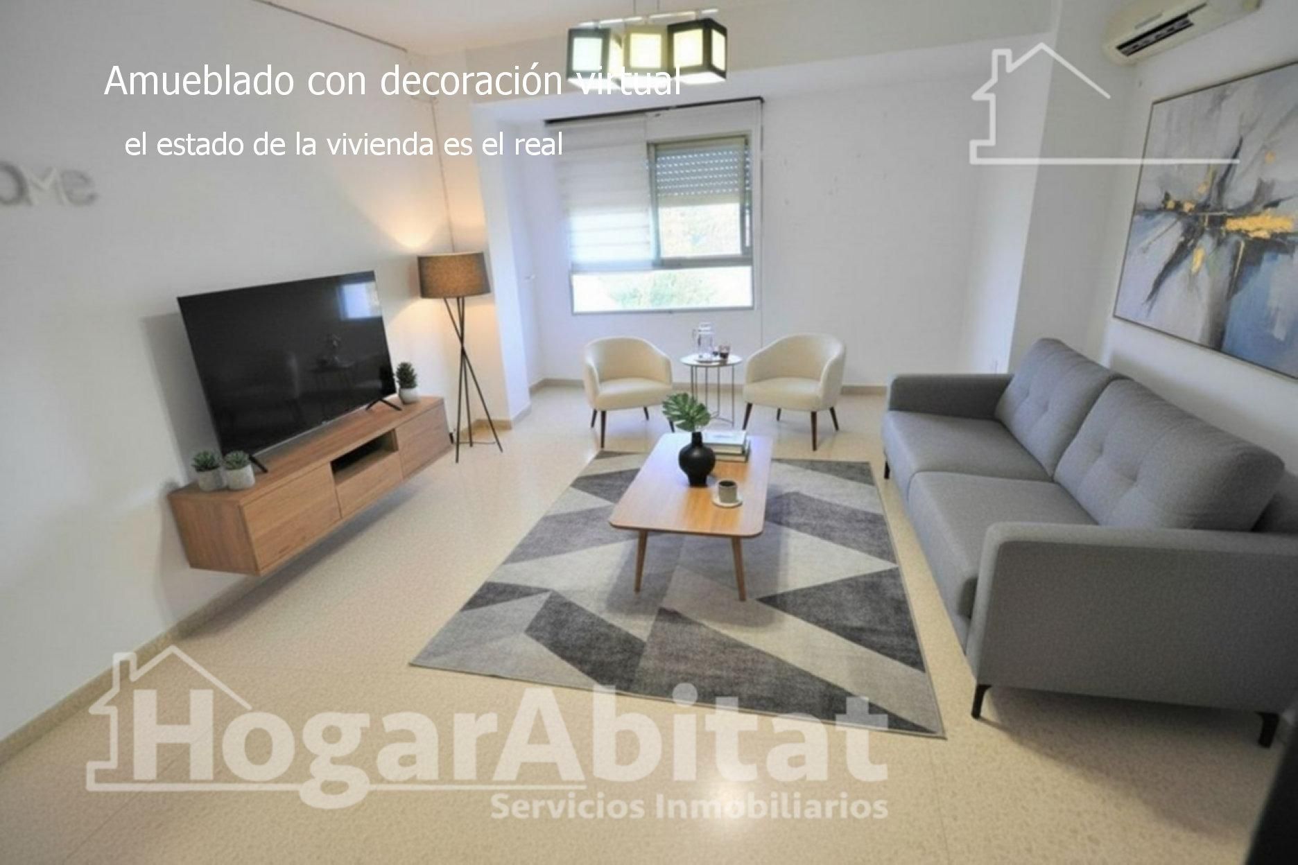 Living room of Flat for sale in Massamagrell  with Air Conditioner and Balcony