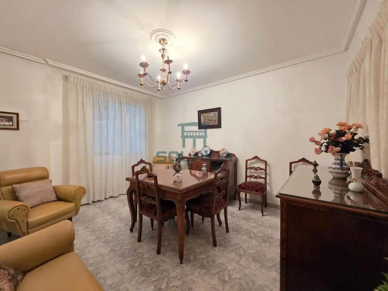 Dining room of Flat for sale in Ourense Capital   with Heating, Storage room and Furnished