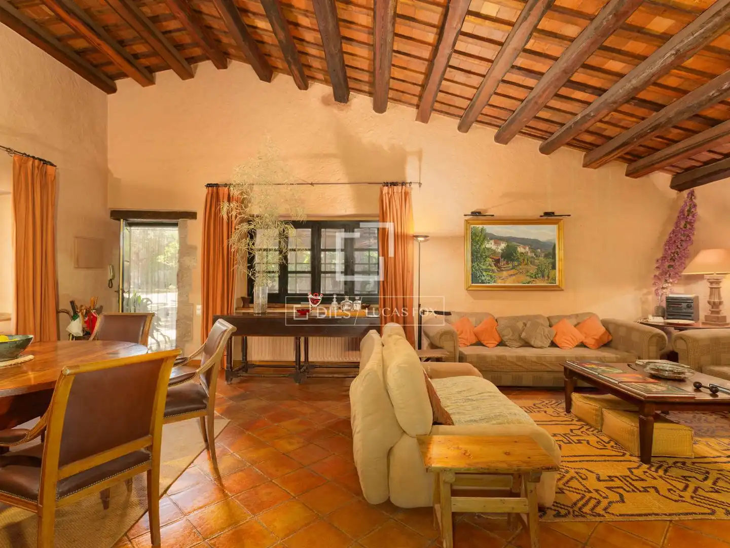 Sala de estar de Finca rústica en venta en Sant Mori con Calefacción, Jardín privado y Terraza