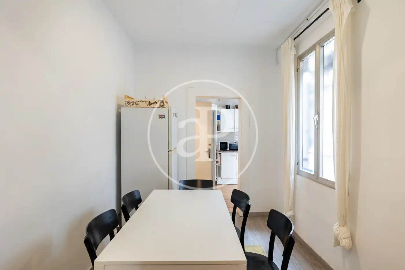 Dining room of Flat for sale in Barcelona  with Heating, Furnished and Balcony