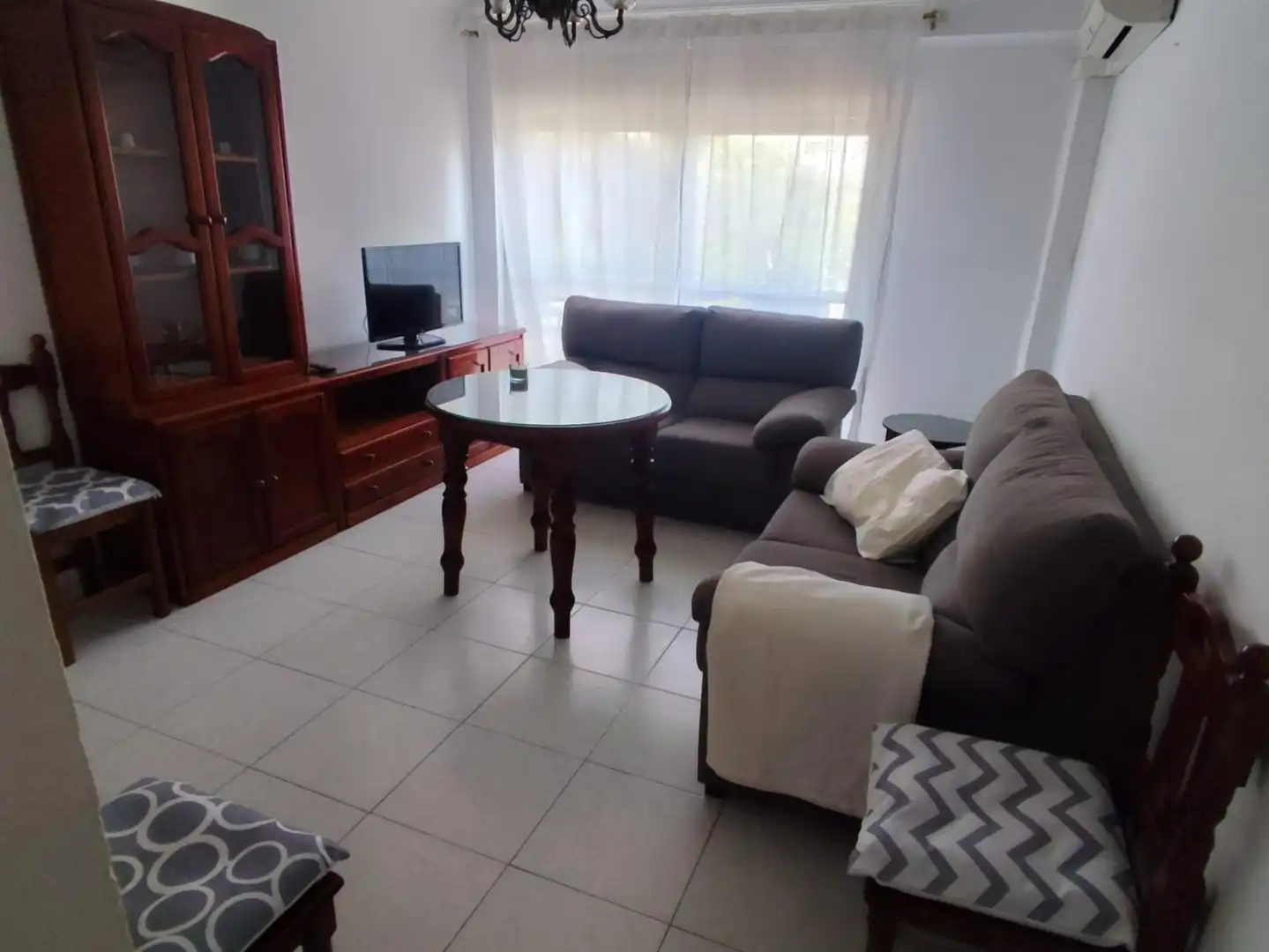 Sala de estar de Piso de alquiler en Sevilla con Aire acondicionado, Calefacción y Amueblado