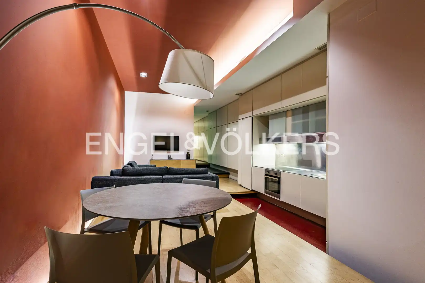 Sala d'estar de Planta baixa de lloguer en Barcelona amb Aire condicionat, Calefacció i Parquet