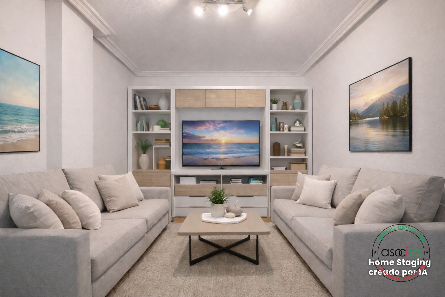 Sala de estar de Piso en venta en Gijón 