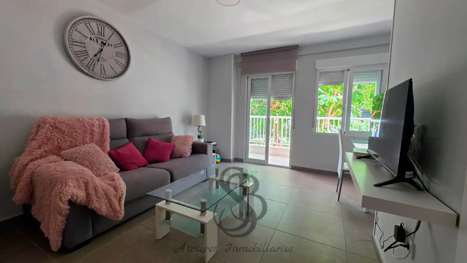 Sala de estar de Piso de alquiler en Alicante / Alacant con Aire acondicionado, Calefacción y Terraza