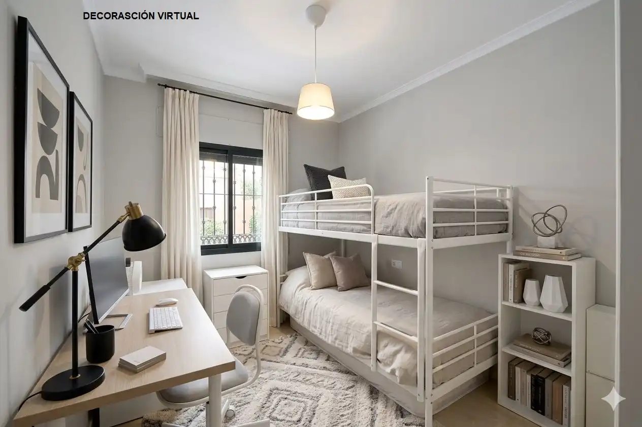 Schlafzimmer von Wohnungen zum Verkauf in Marbella mit Klimaanlage, Heizung und Privatgarten