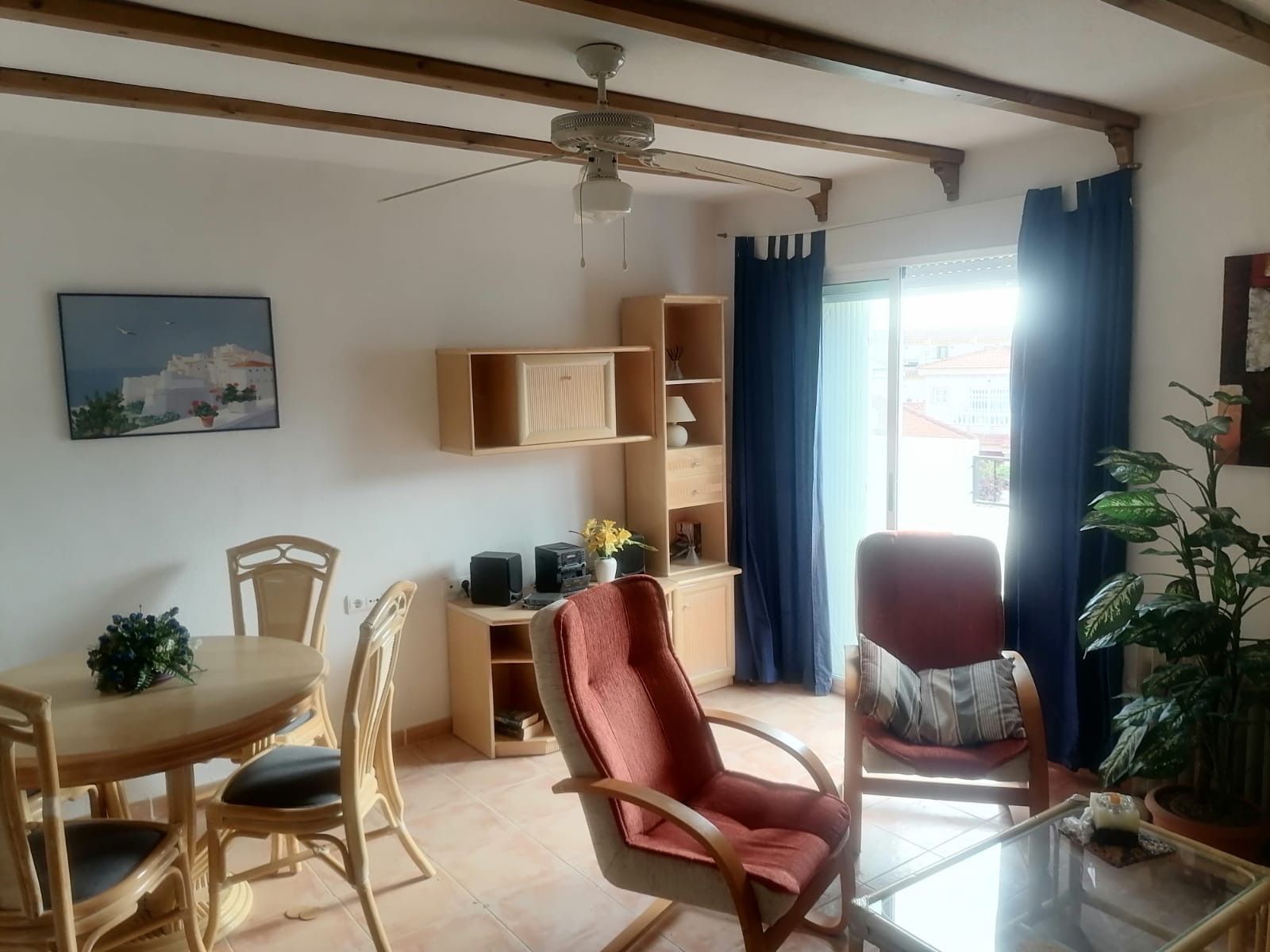 Wohnzimmer von Dachboden miete in Algorfa mit Klimaanlage, Heizung und Terrasse