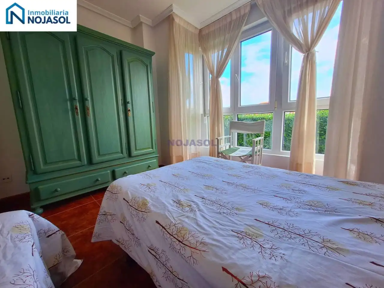 Schlafzimmer von Wohnung zur Miete in Noja mit Heizung, Privatgarten und Terrasse