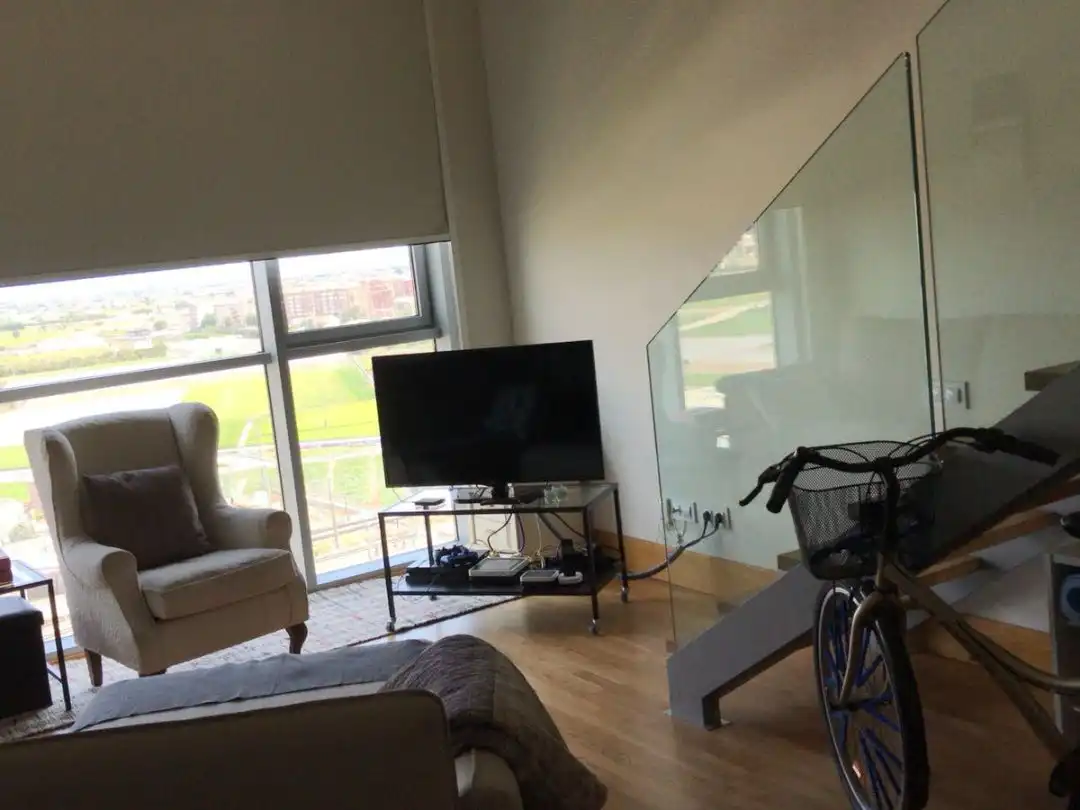 Wohnzimmer von Loft zur Miete in  Valencia Capital mit Klimaanlage
