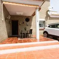 Vista exterior de Casa o chalet en venta en El Puerto de Santa María con Aire acondicionado, Jardín privado y Terraza