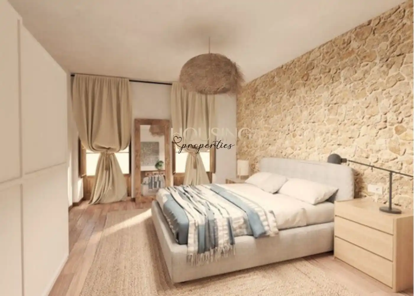 Dormitori de Casa adosada en venda en Llucmajor amb Aire condicionat, Calefacció i Jardí privat