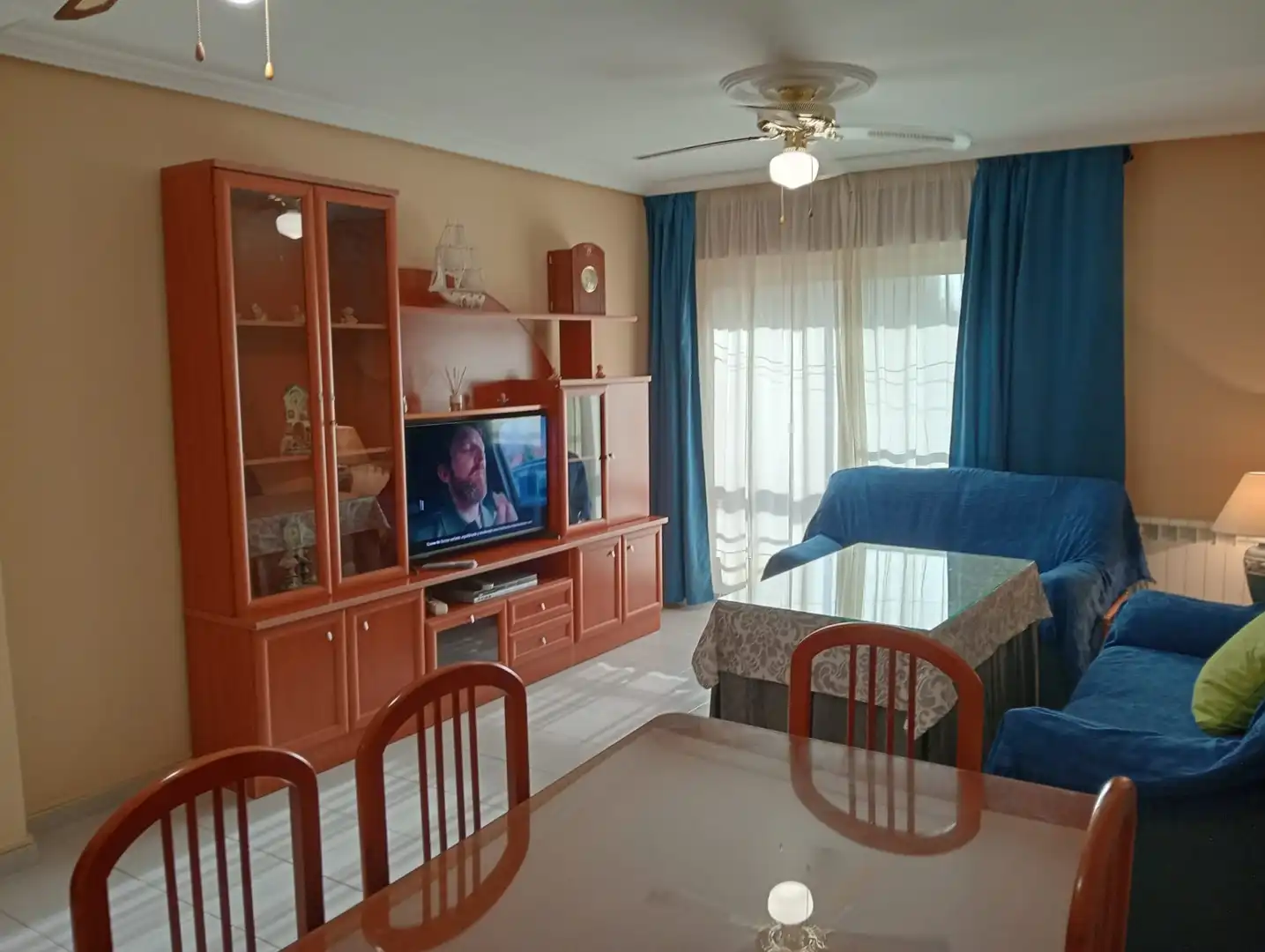 Wohnzimmer von Wohnung zur Miete in Cáceres mit Klimaanlage, Heizung und Terrasse
