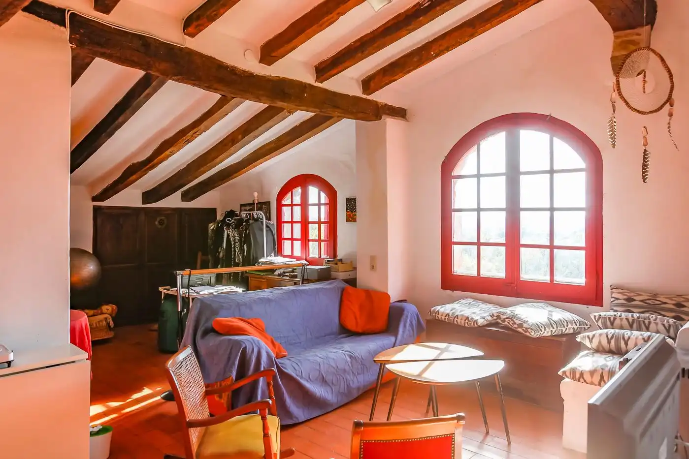 Living room of Country homes for sale in Maià de Montcal  with Heating, Private garden and Terrace