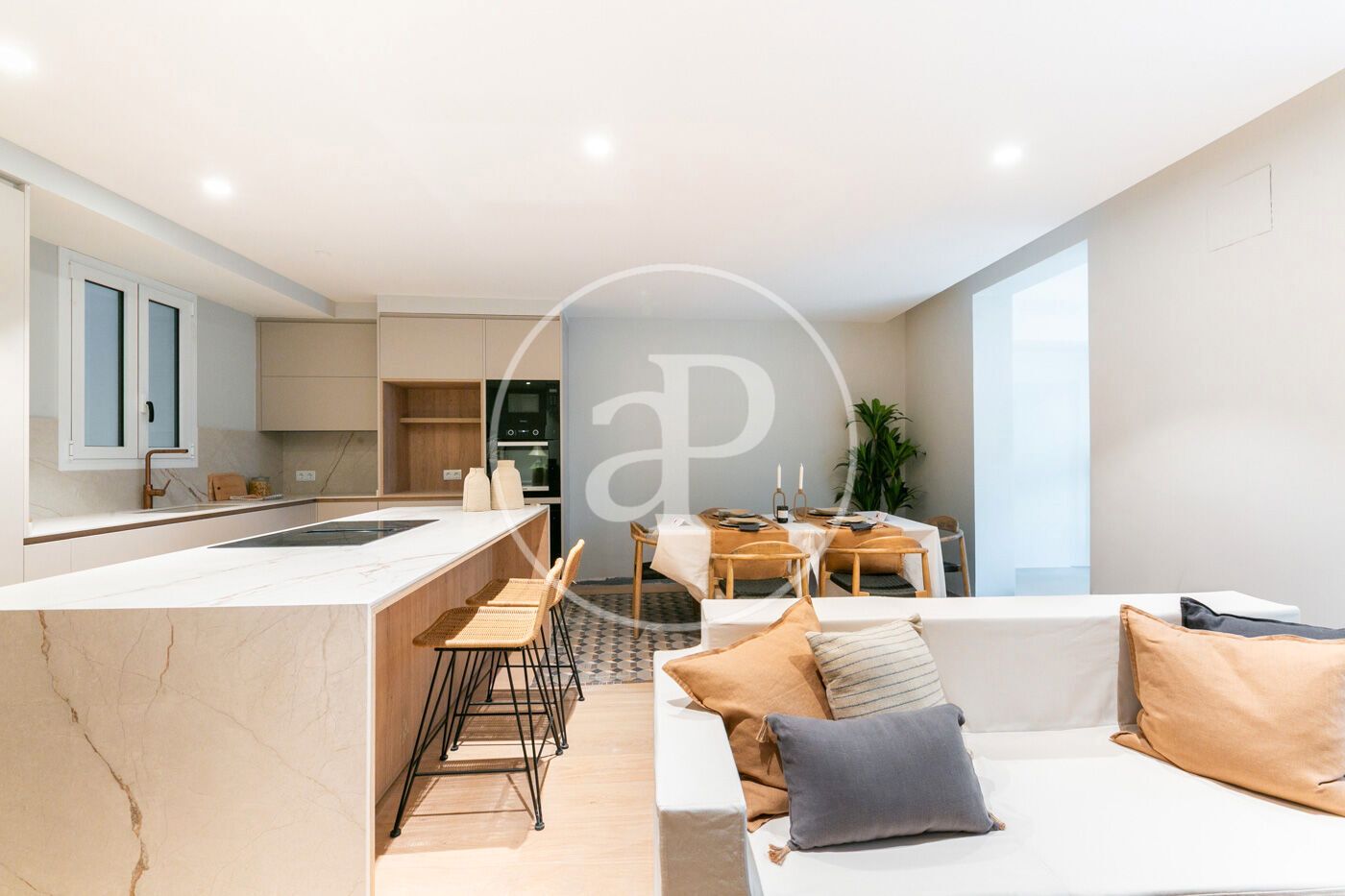 Cocina de Piso en venta en  Barcelona Capital con Aire acondicionado, Calefacción y Terraza