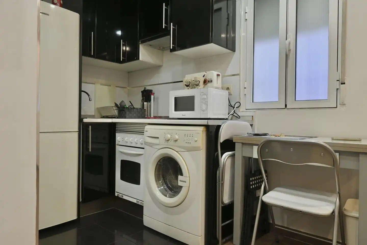 Kitchen of Study for rent in Madrid  with Air Conditioner, Heating and Furnished