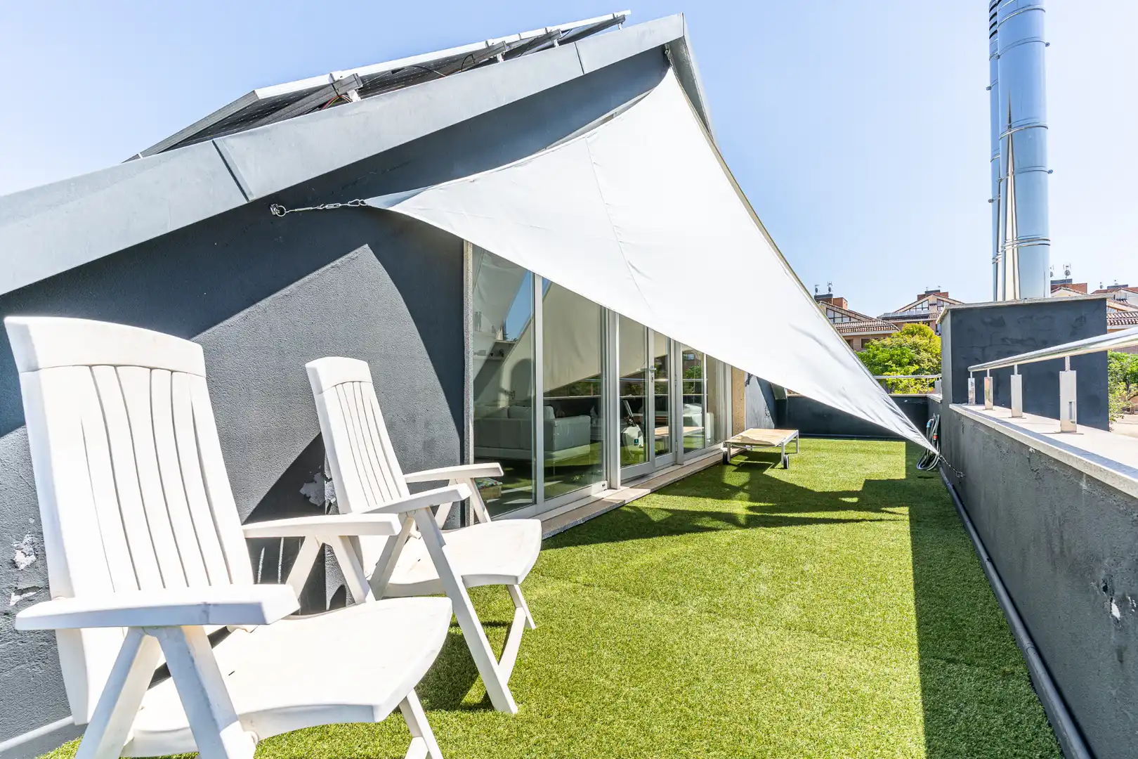 Terrace of Detached homes for sale in Las Rozas de Madrid  with Air Conditioner, Heating and Private garden