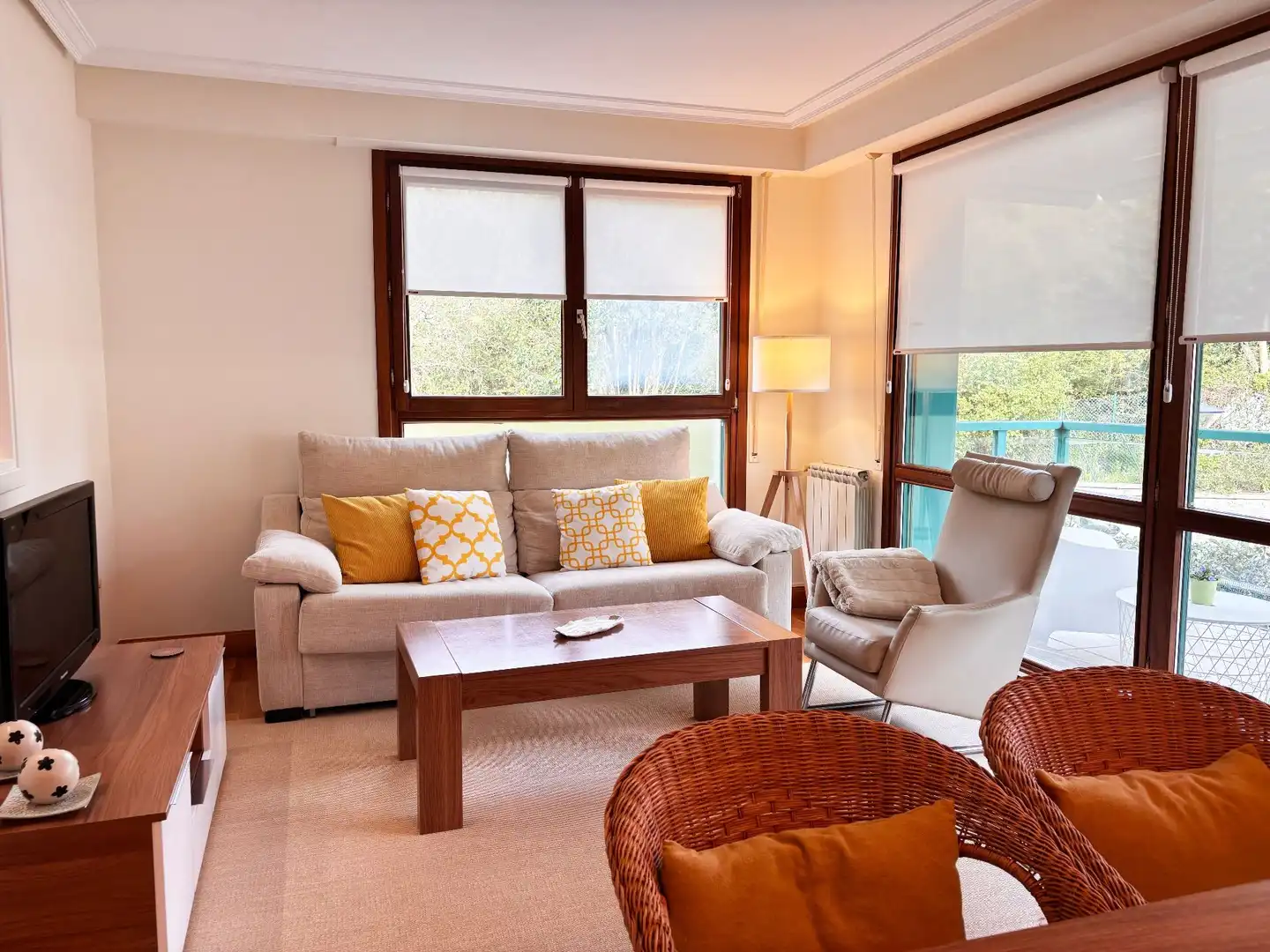 Wohnzimmer von Wohnung zum Verkauf in Hondarribia mit Heizung, Abstellraum und Schwimmbad