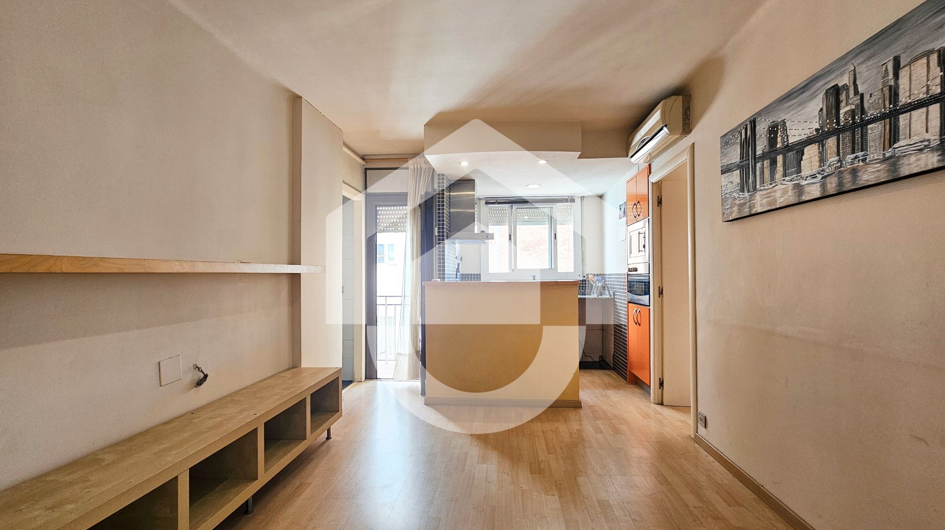 Kitchen of Flat for sale in  Barcelona Capital  with Air Conditioner, Parquet flooring and Balcony