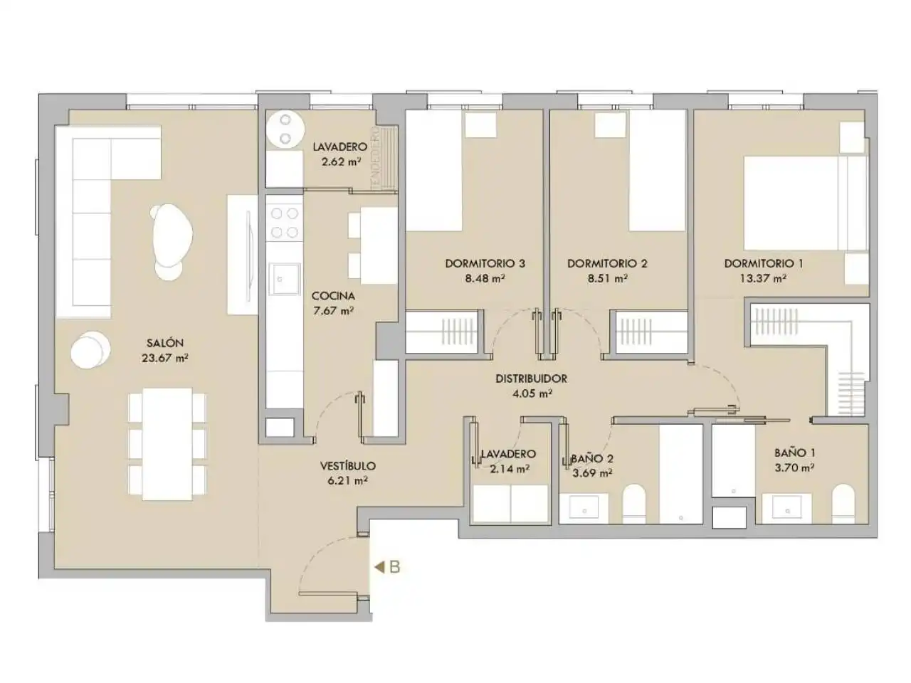 Appartement avec piscine à vendre à Roquetas de Mar ciudad, imagen 15