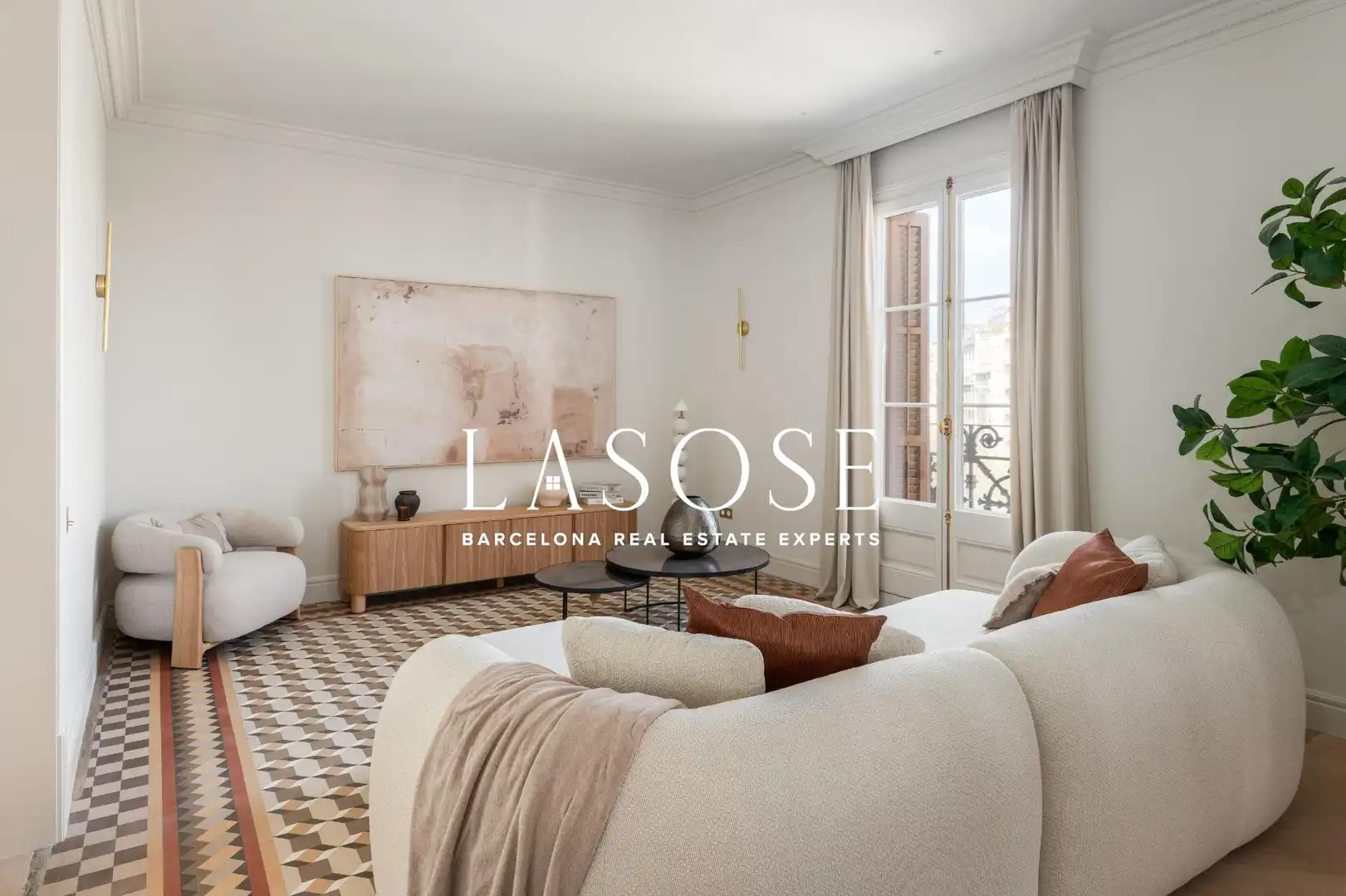 Sala de estar de Ático en venta en Barcelona con Aire acondicionado, Calefacción y Terraza