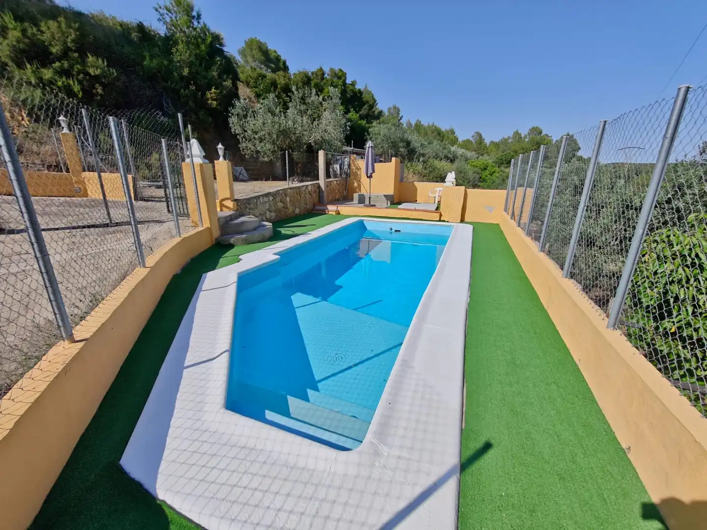 Swimming pool of Houses for sale in Yátova  with Private garden, Terrace and Storage room
