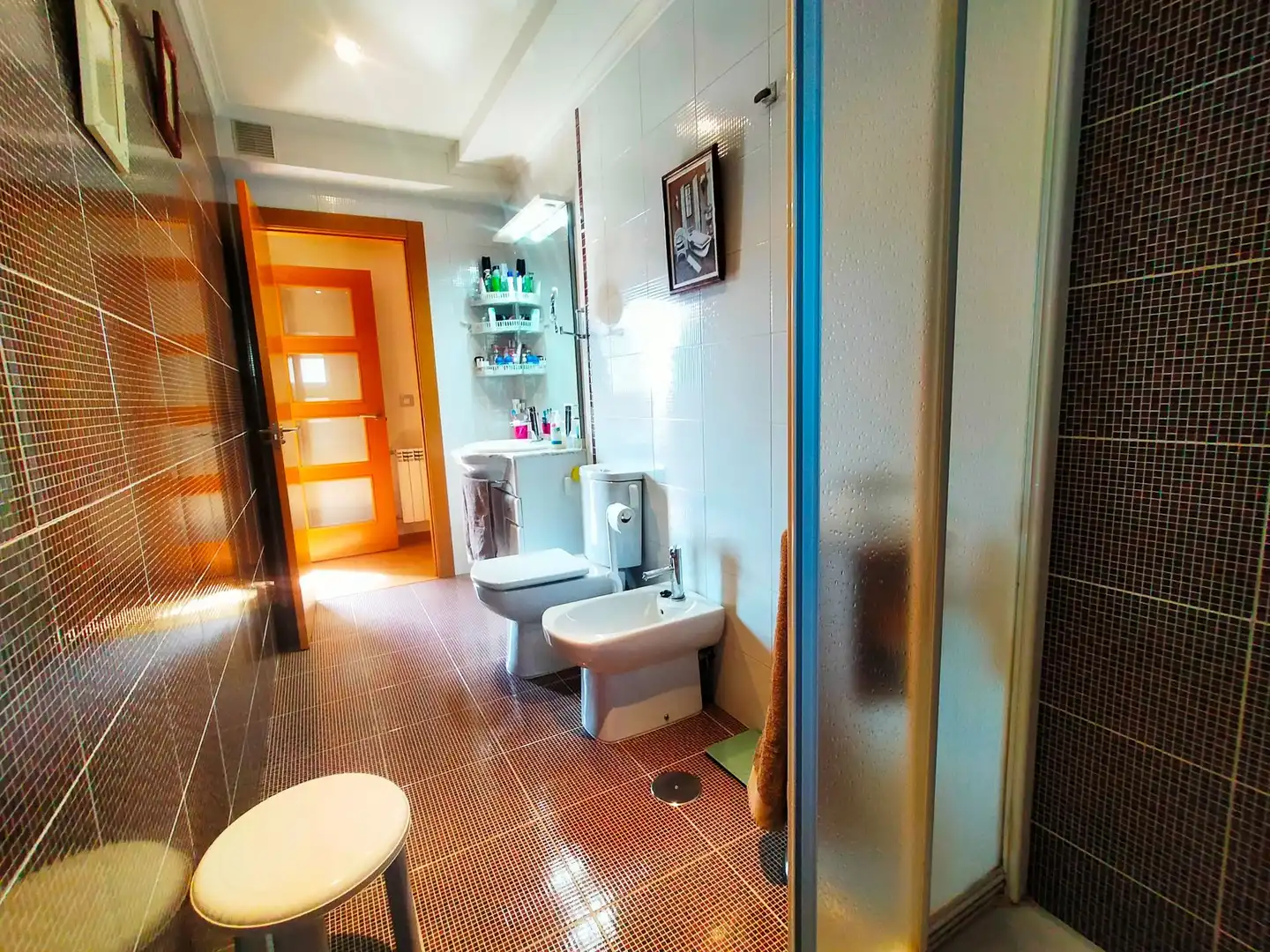 Bathroom of Flat for sale in Pravia  with Heating, Terrace and Furnished